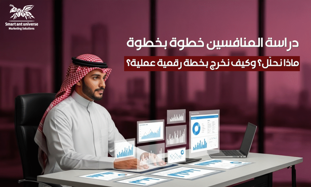 دراسة المنافسين خطوة بخطوة: ماذا نحلّل؟ وكيف نخرج بخطة رقمية عملية؟